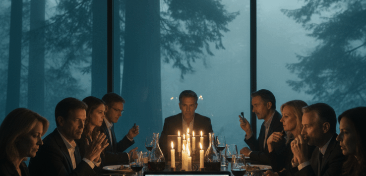 Silicon valley tech elite discussing progress